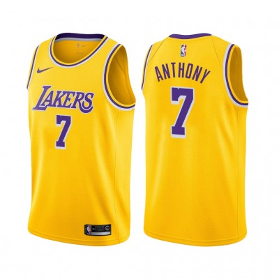 Nike Los Angeles Lakers #7 Carmelo Anthony Youth Gold NBA Swingman Icon Edition Jersey